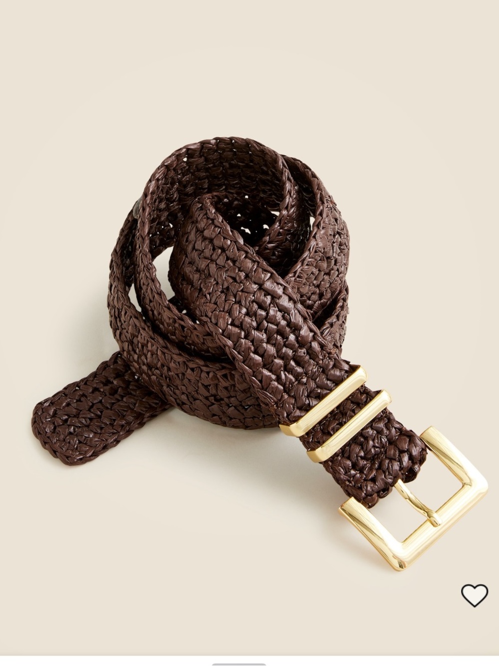 J.Crew Woven Square Buckle Belt